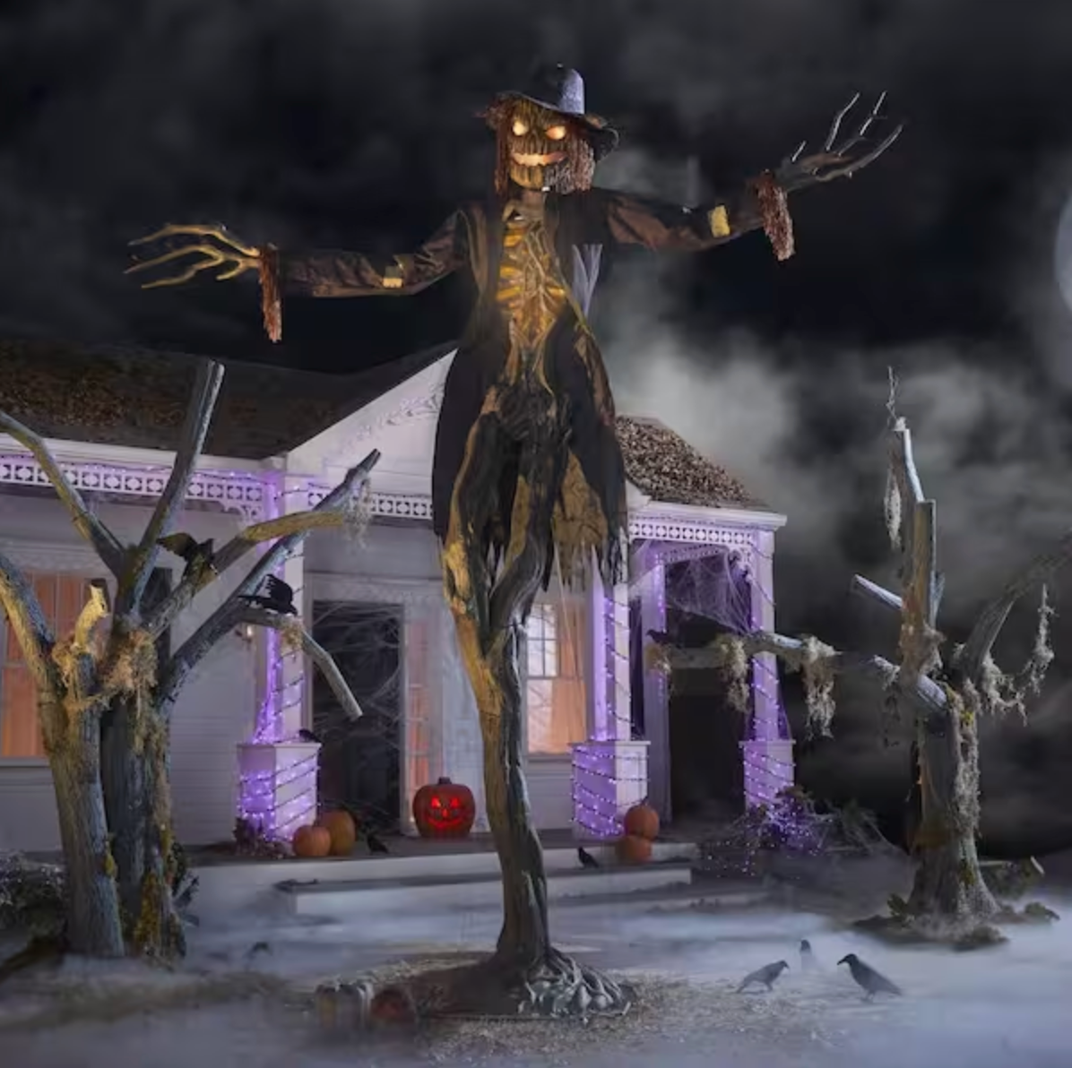 15 ft. Gruesome Grounds Giant-Sized Animated LED Worricrow H10