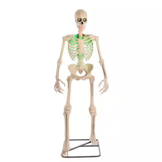 6.5 ft. Grave & Bones Animated LED App Controlled Ultra Skelly with Animated LCD Eyes H23