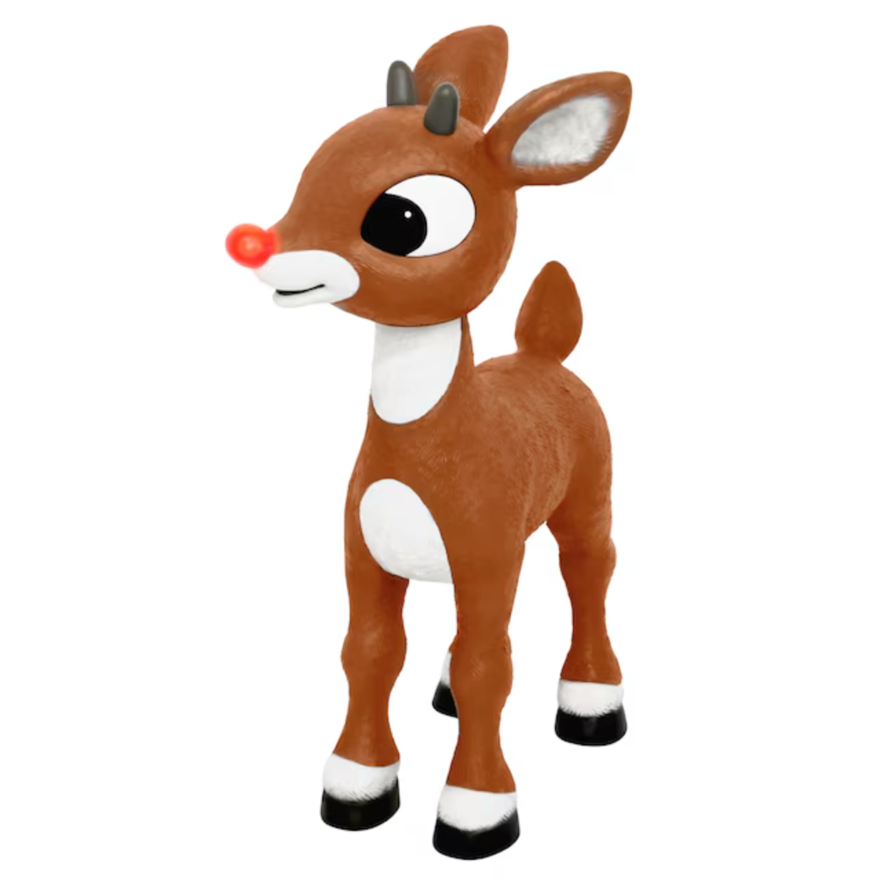 3-ft LED Animatronic Red-Nosed Reindeer Yard Decoration