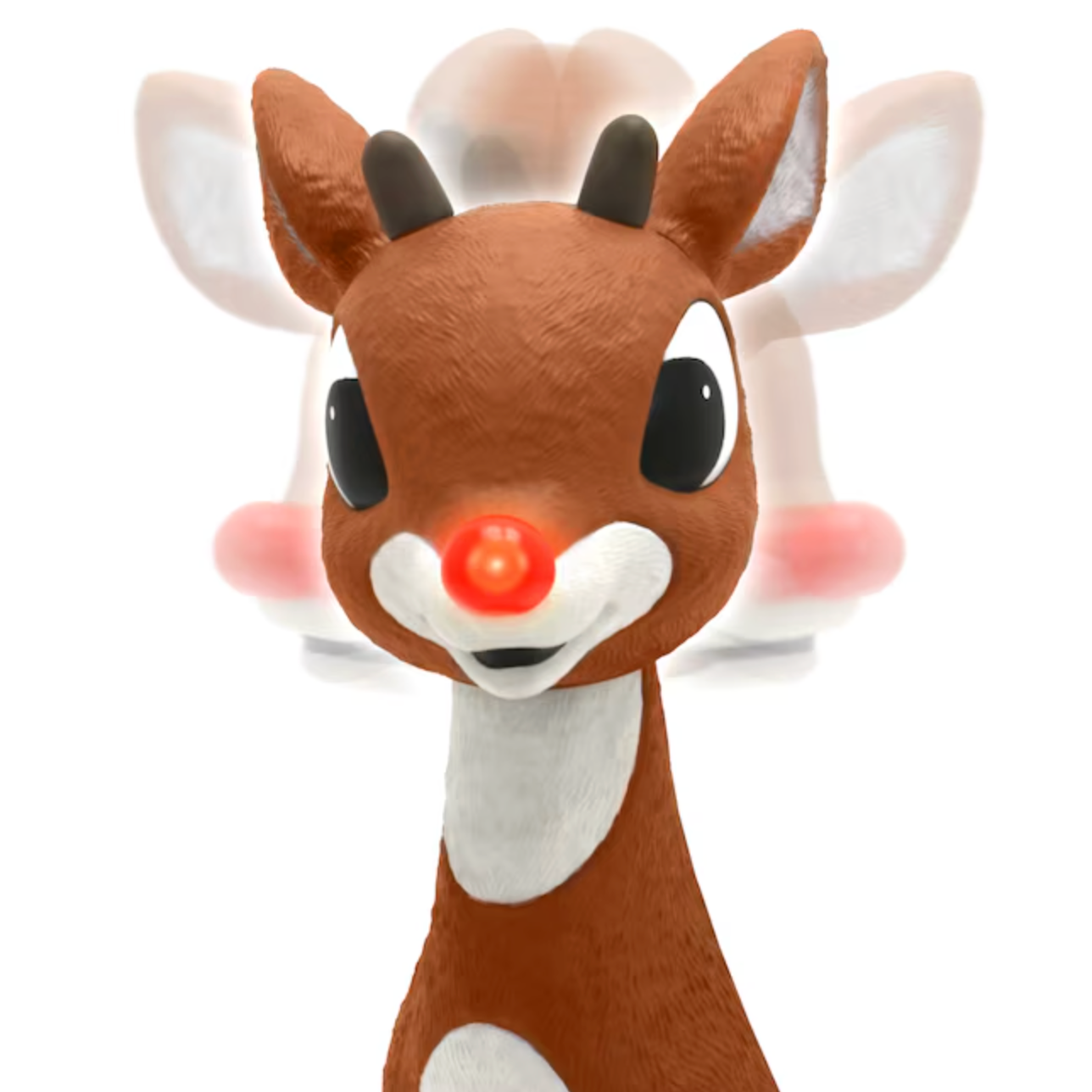 3-ft LED Animatronic Red-Nosed Reindeer Yard Decoration