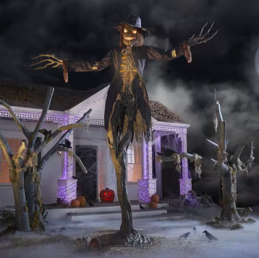 15 ft. Gruesome Grounds Giant-Sized Animated LED Worricrow H10